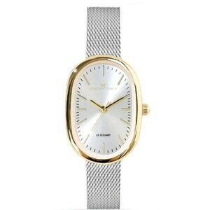 23mm Montres Carlo Women's Fashion Classic Metal Mesh Band Dress Luxury Watch